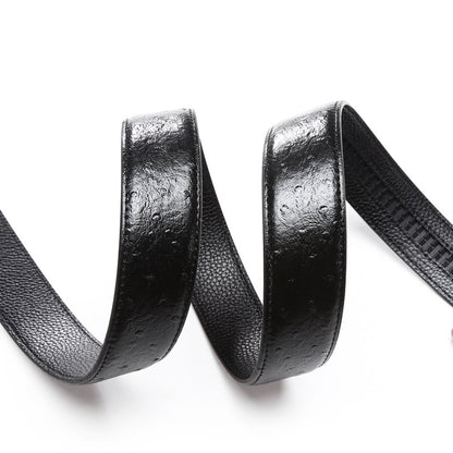 Men's Leather Belt: Sports Car Buckle, Business Casual Additional Image 3