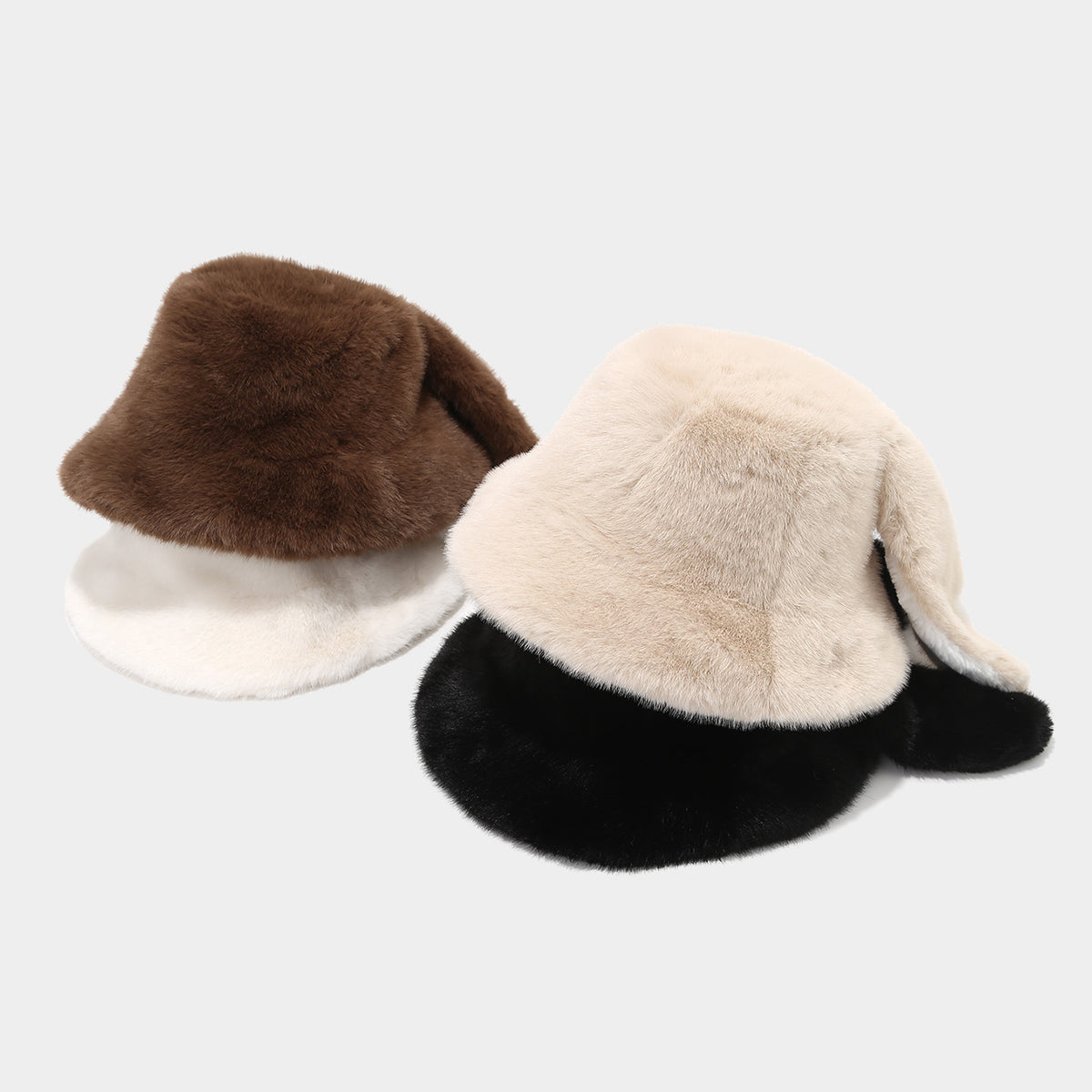 Cute Rabbit Ear Faux Fur Winter Hat Additional Image 3