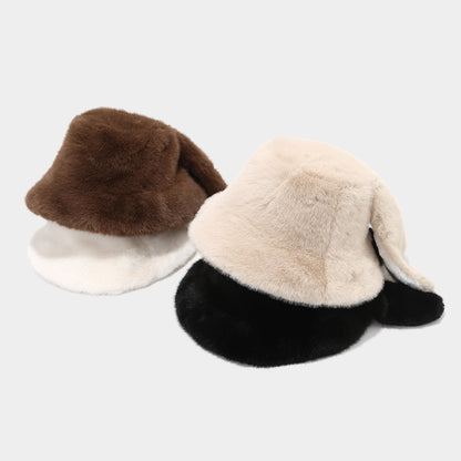 Cute Rabbit Ear Faux Fur Winter Hat Additional Image 3