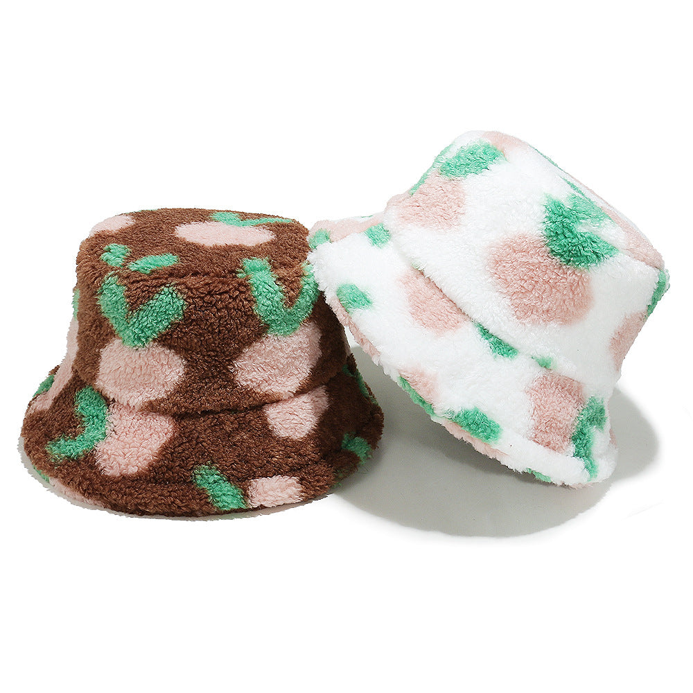 Cute Carrot Print Lambswool Fisherman Hat Additional Image 3