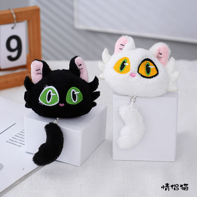 Cute Kitty Plush Keychain with Bell Additional Image 3