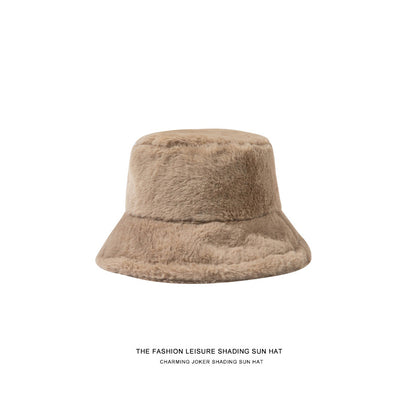 Cute Plush Bucket Hat - Korean Style Winter Warmth Additional Image 3