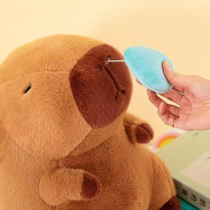 Capybara Plush Pillow with Scarf - Huggable Friend Additional Image 3