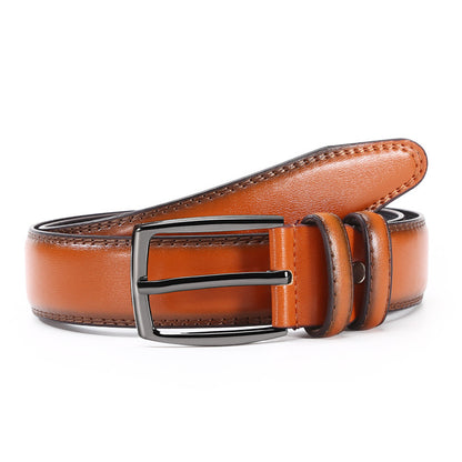 Men's Faux Leather Belt: Stylish Alloy Buckle Additional Image 3