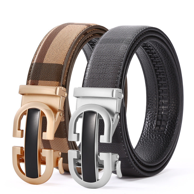 Men's Automatic Leather Belt - Business & Casual Additional Image 3