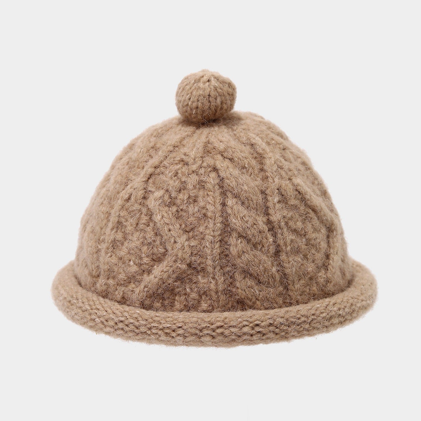 Cozy Cable Knit Beanie with Pom - Japanese Style Additional Image 3