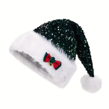 Sparkling Sequin Christmas Hat - Oversized Festive Fun Additional Image 3