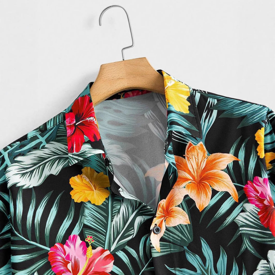 Men's Digital Print Hawaiian Shirt - 2025 Summer Style Additional Image 3