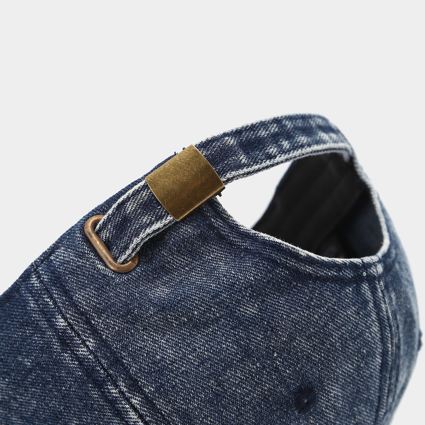 Distressed Denim Baseball Cap | Korean Streetwear Additional Image 3