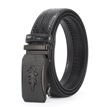 Men's Crocodile Automatic Buckle Belt Additional Image 3