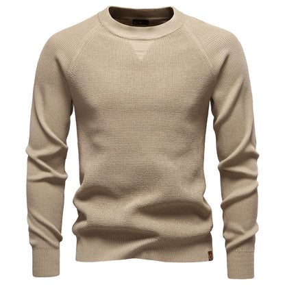 Men's Premium Knit Crewneck Sweater - Fall/Winter Essential Additional Image 3