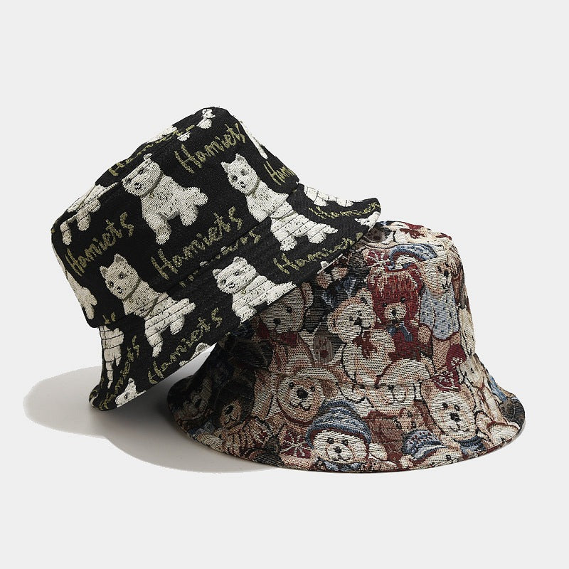 Cute Cartoon Animal Fisherman Hat - Dog & Bear Additional Image 3