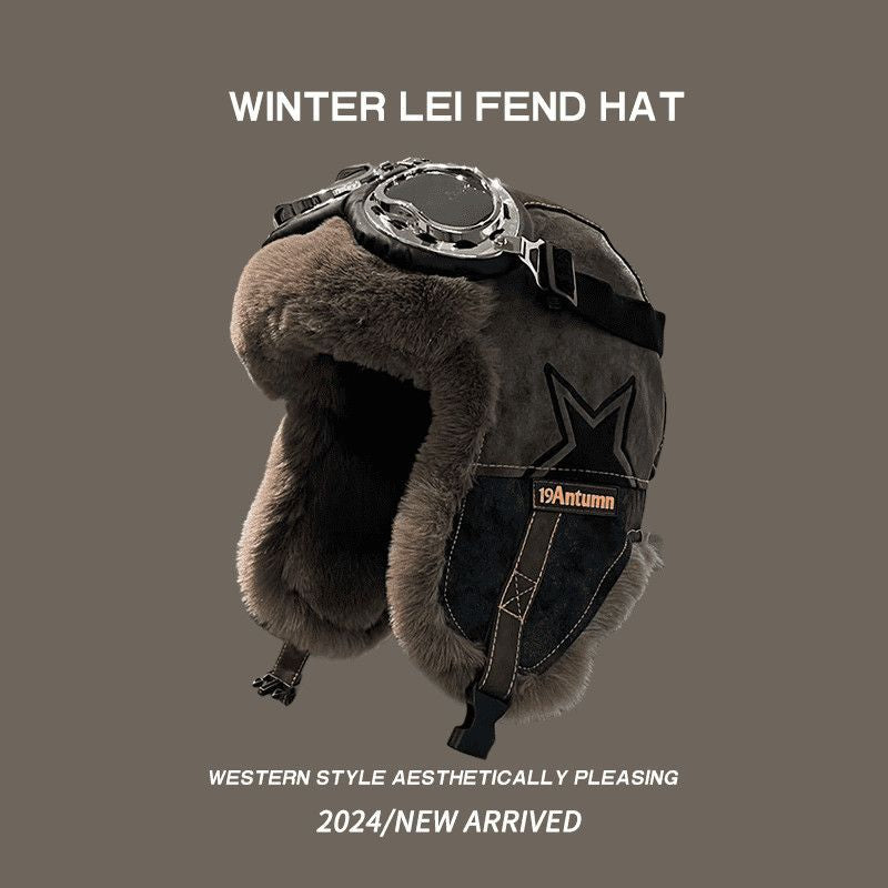 Retro Pilot Ushanka Hat - Warm Winter Earflap Cap Additional Image 3