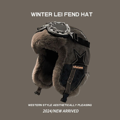 Retro Pilot Ushanka Hat - Warm Winter Earflap Cap Additional Image 3