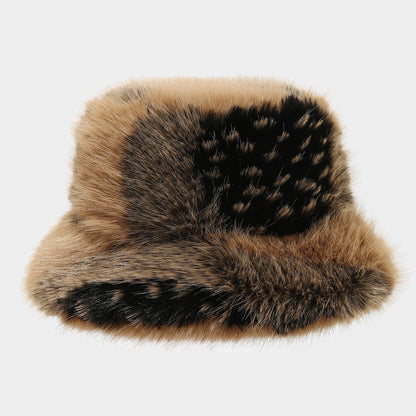 Chunky Faux Fur Bucket Hat - Cozy Winter Style Additional Image 3
