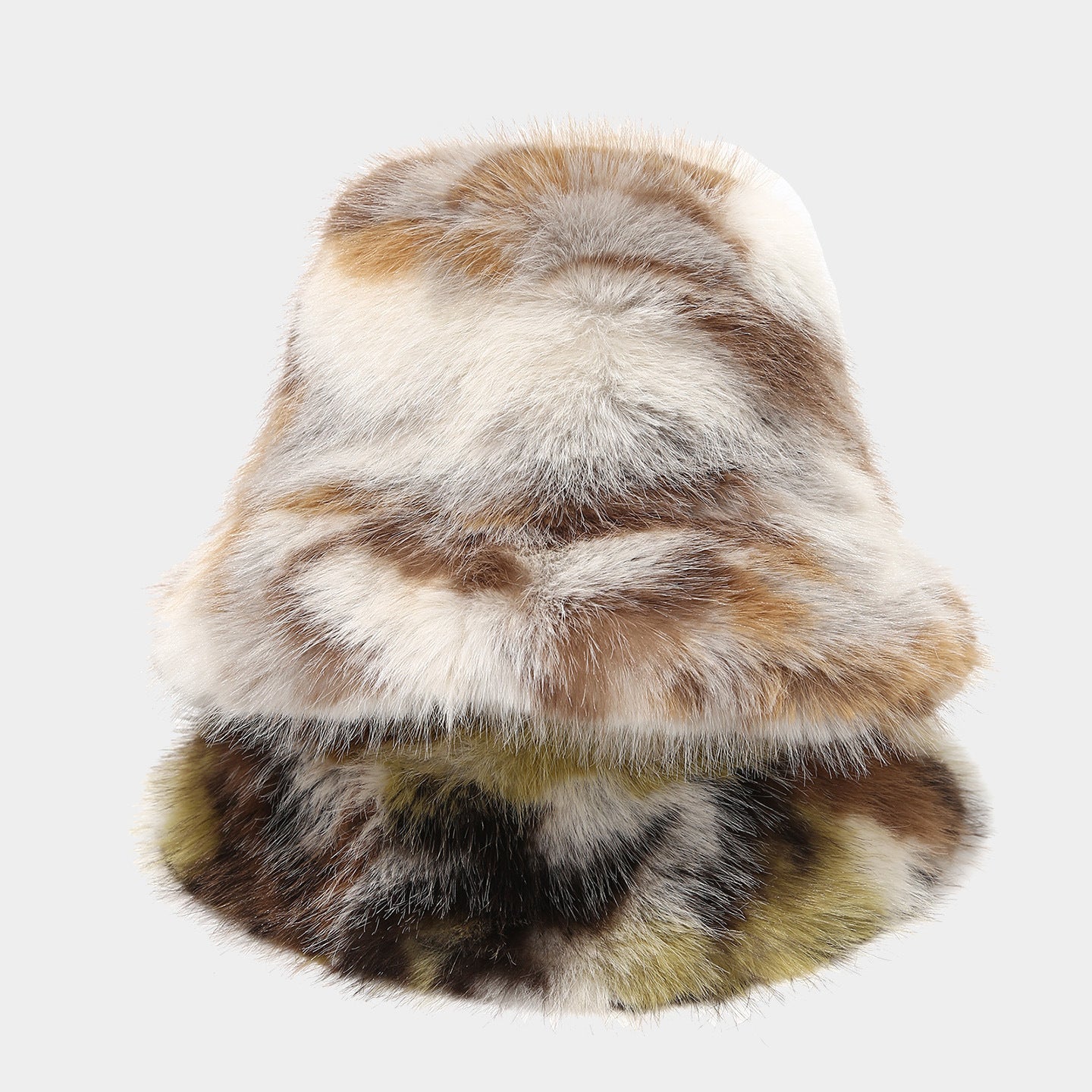 Plush Camo Bucket Hat: Korean Style Warmth Additional Image 3
