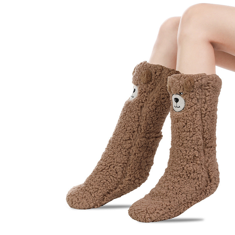 Cozy Non-Slip Fleece Lined House Socks for Women Additional Image 3