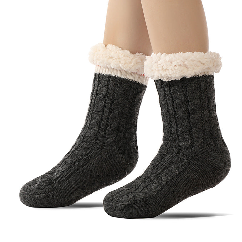 Cozy Velvet Slipper Socks for Women - Warm & Non-Slip Additional Image 4