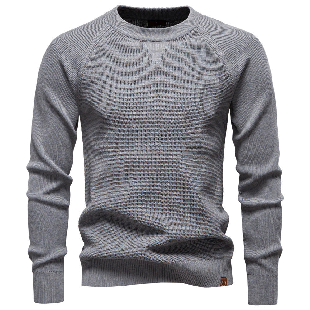 Men's Premium Knit Crewneck Sweater - Fall/Winter Essential Additional Image 4