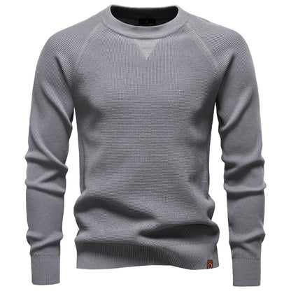 Men's Premium Knit Crewneck Sweater - Fall/Winter Essential Additional Image 4