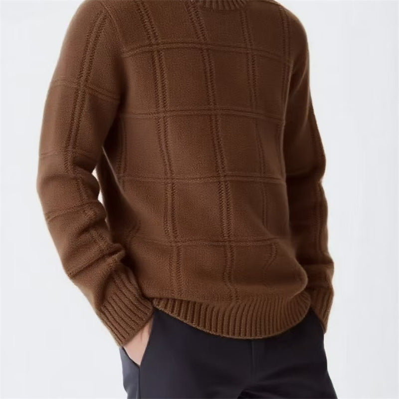 Men's Textured Knit Sweater: Casual Comfort Additional Image 4