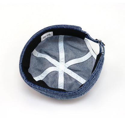 Retro Denim Landlord Cap - Vintage Japanese & American Style Additional Image 4