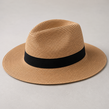 Crown Panama Hat - Breathable Summer Sun Protection — detail photo showing construction