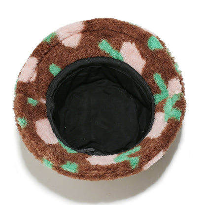 Cute Carrot Print Lambswool Fisherman Hat Additional Image 4