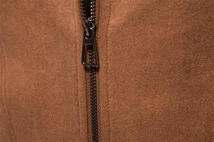 Men's Suede Lapel Jacket | Premium Outdoor Style Additional Image 4