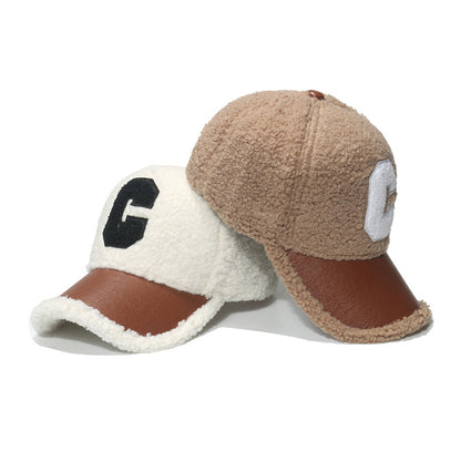 C-Logo Lamb Velvet Baseball Cap Additional Image 4