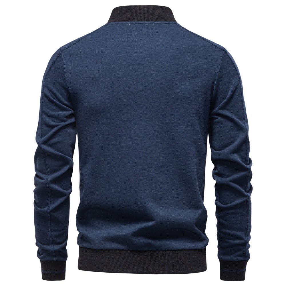 Men's Smart Casual Bomber Jacket - Fall/Winter Style Additional Image 4