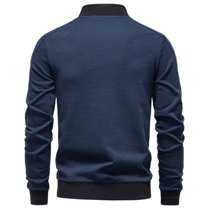 Men's Smart Casual Bomber Jacket - Fall/Winter Style Additional Image 4