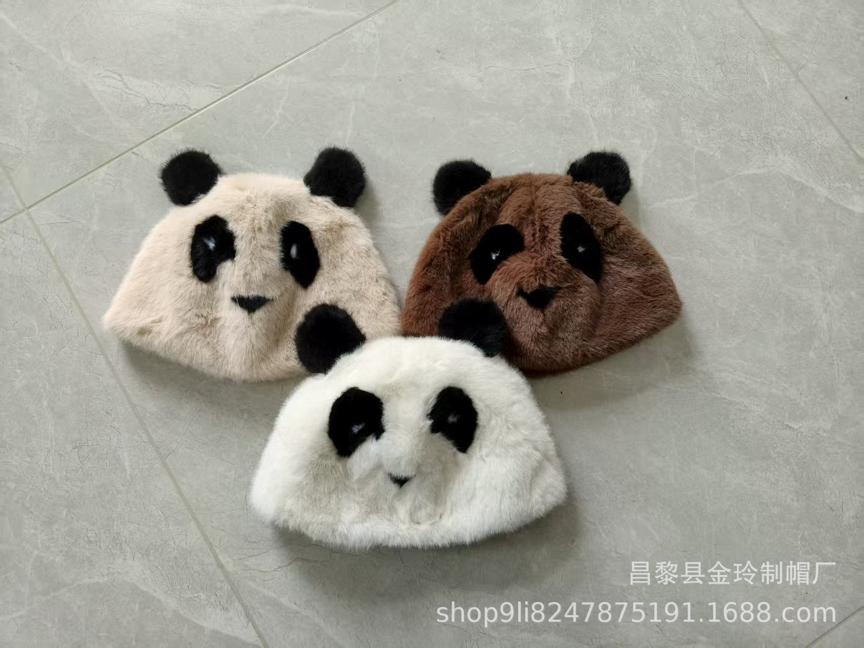 Cute Panda Faux Mink Earflap Hat - Cozy Winter Warmth Additional Image 4
