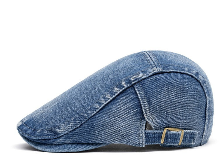 Stylish Denim Beret Hat for Men & Women Additional Image 4