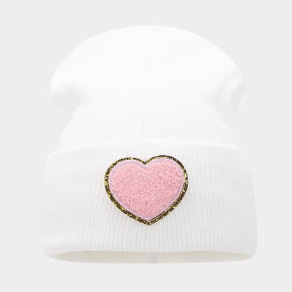 Chic Knitted Wool Hat with "Love" Label - Cozy & Stylish Additional Image 4