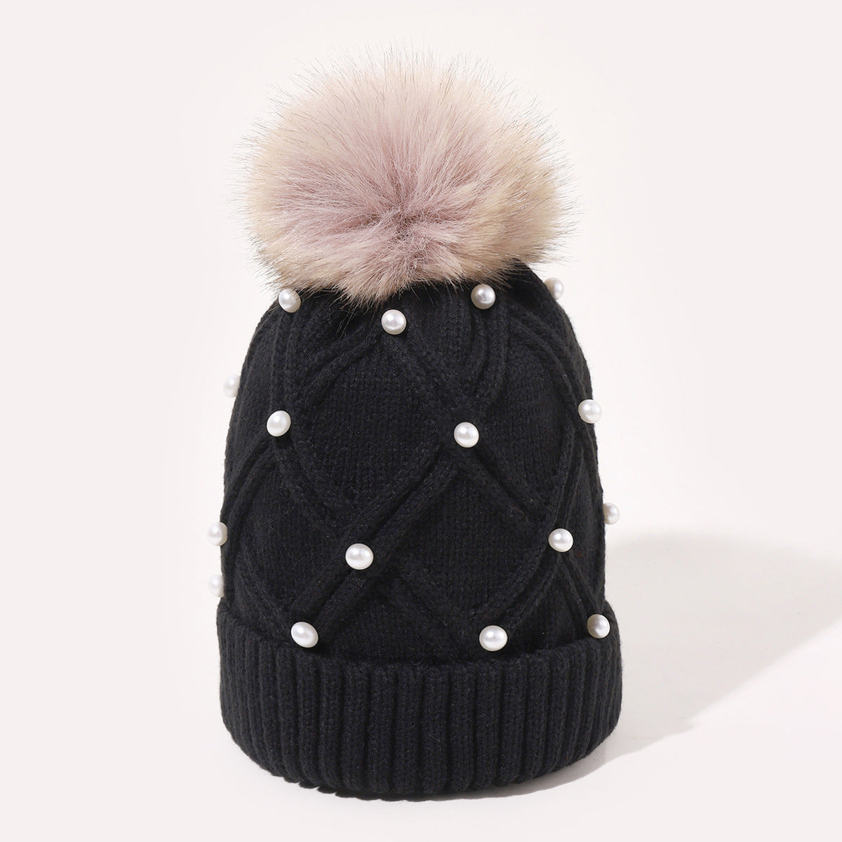 Pearl Knit Beanie: Cozy Korean Style Warmth Additional Image 4