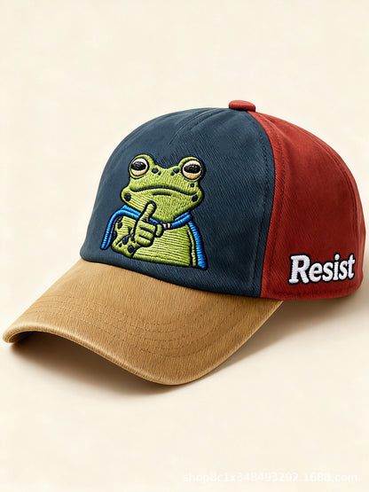 3D Frog Digital Print Baseball Cap | Unique Snapback Hat Additional Image 4