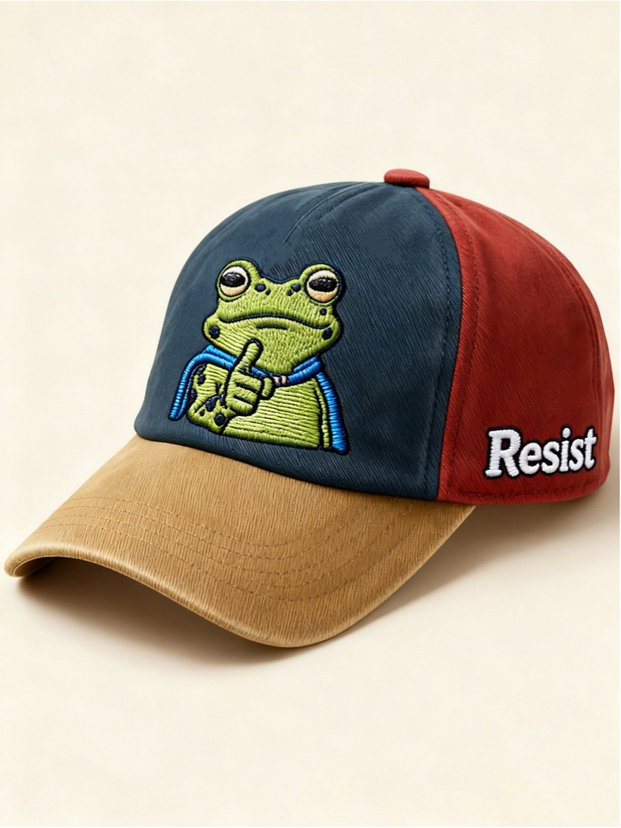 3D Frog Digital Print Baseball Cap | Unique Snapback Hat