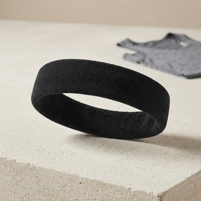 Premium Unisex Terry Sports Headband — detail photo showing construction