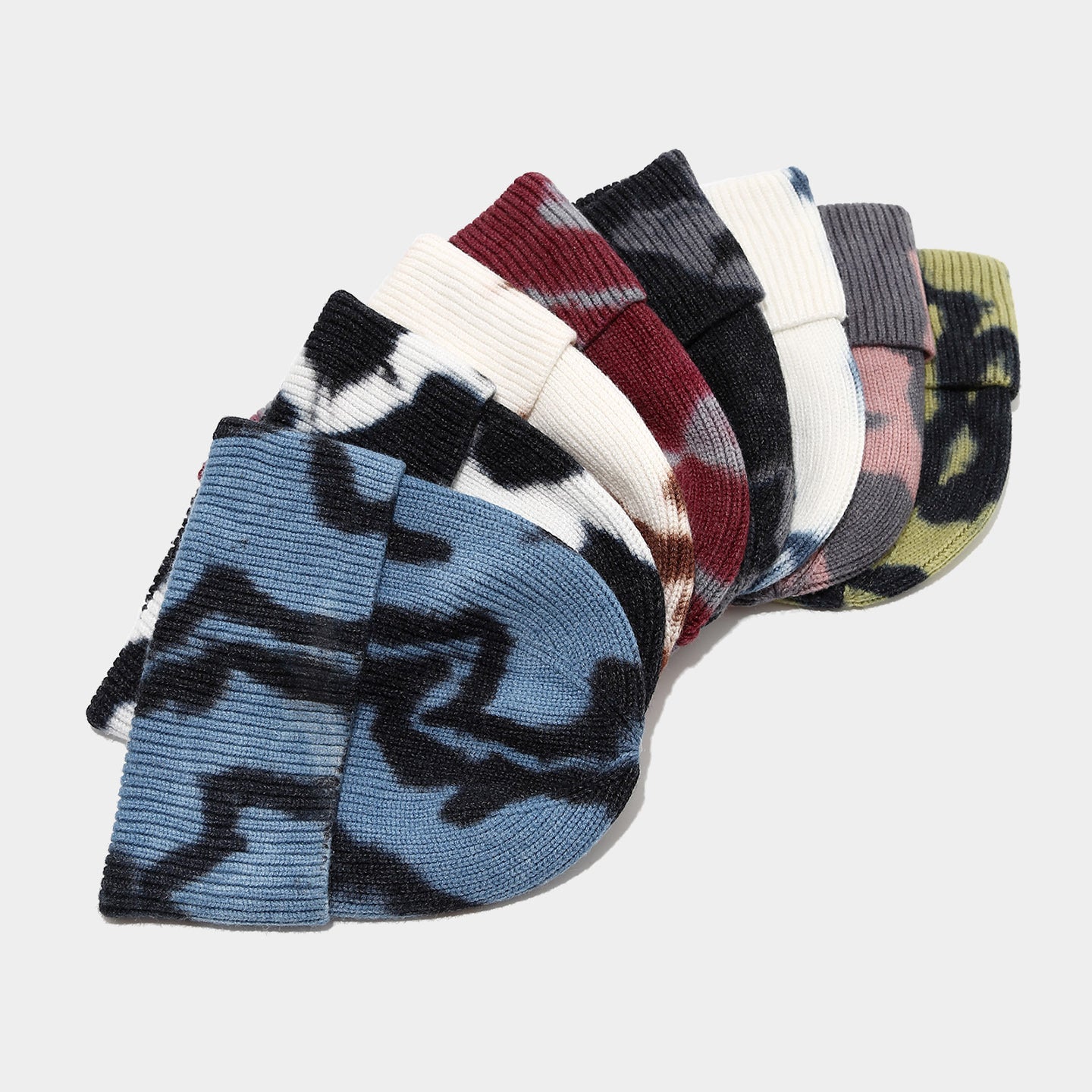 Tie-Dye Knit Beanie: Boho Winter Hat for Cozy Style Additional Image 4