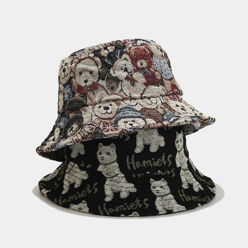 Cute Cartoon Animal Fisherman Hat - Dog & Bear Additional Image 4