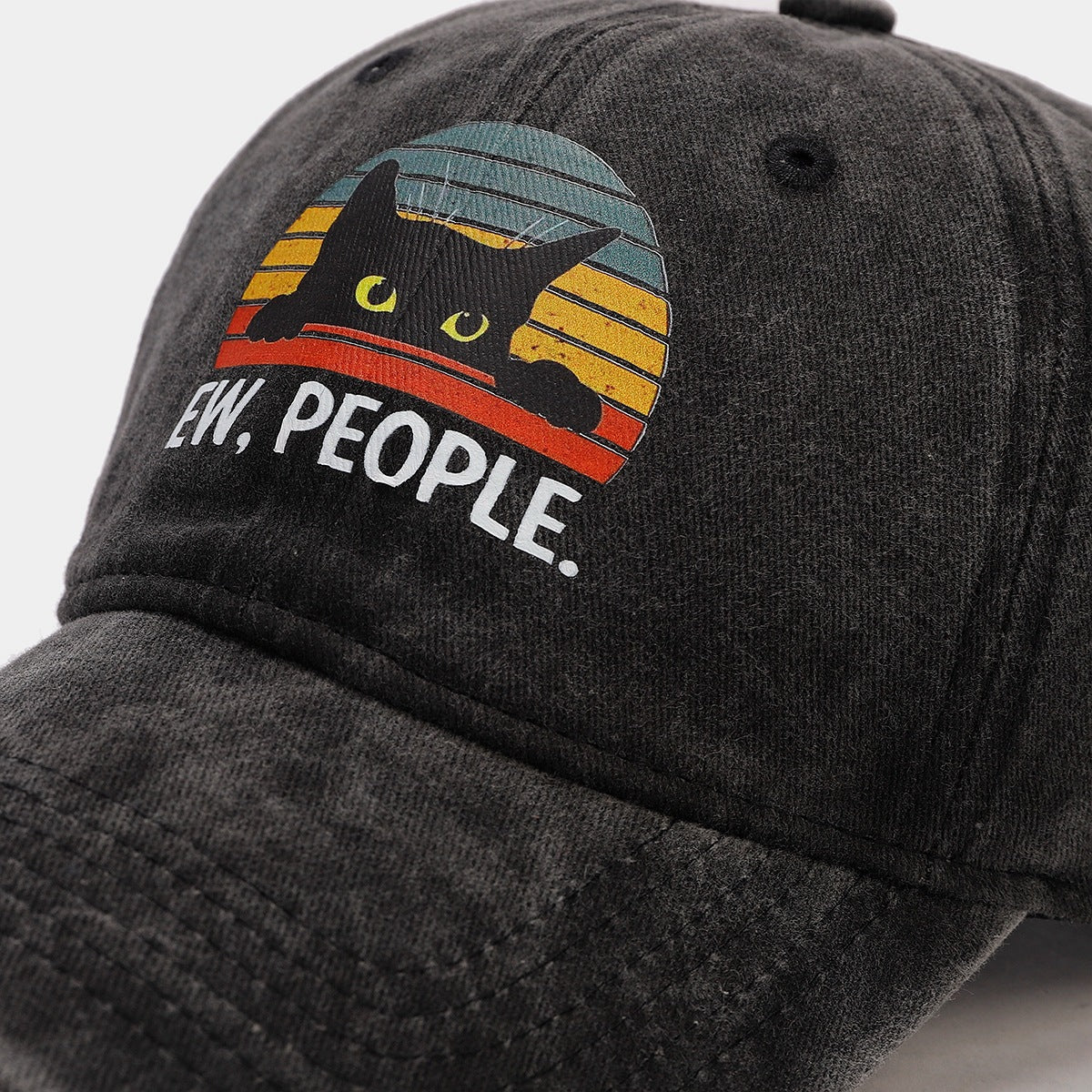 Rainbow Cat Baseball Cap - Street Style Sun Hat Additional Image 4