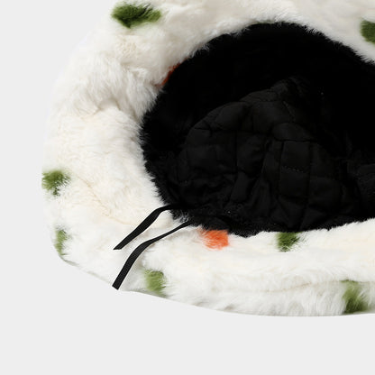 Cozy Faux Rabbit Fur Bucket Hat - Japanese & Korean Style Additional Image 4