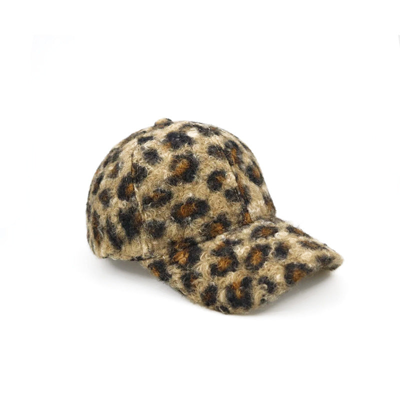 Leopard Print Terry Baseball Cap - Cozy Street Style Additional Image 4