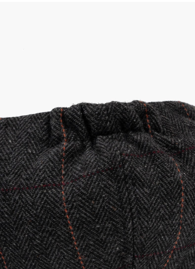 Stylish Men's Newsboy Cap - Trendy Fall/Winter Hat Additional Image 4