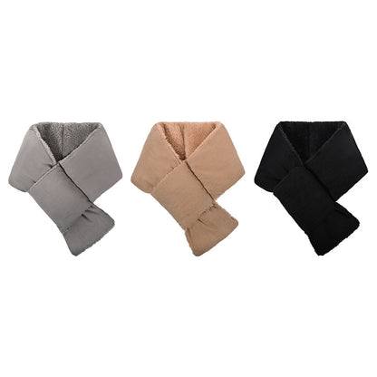 Corduroy Cross Scarf: Warm & Stylish Neck Protection Additional Image 4