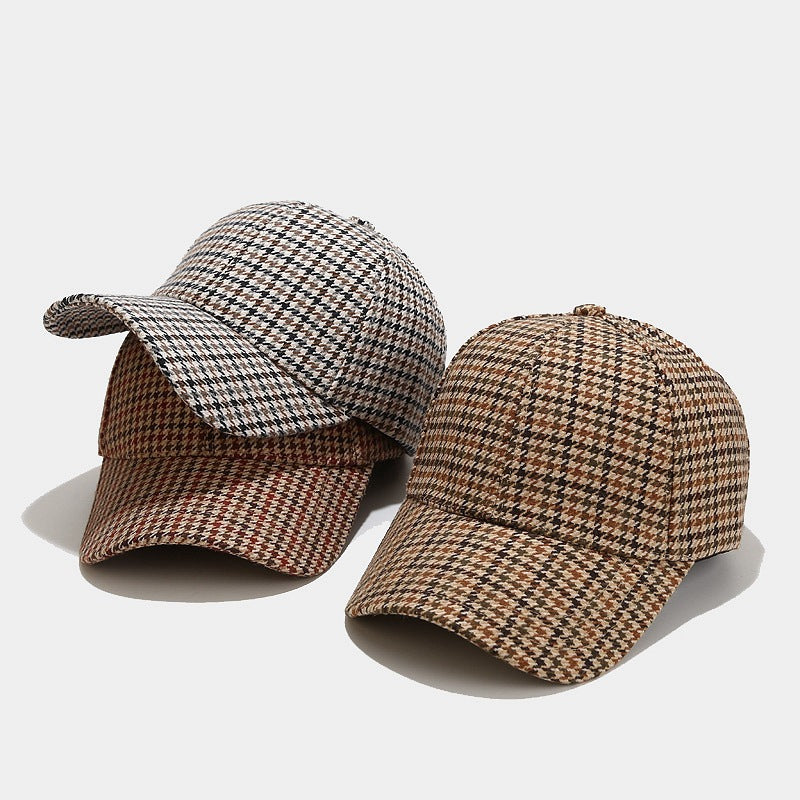 Houndstooth Baseball Cap: Korean Street Style Sun Hat Additional Image 4