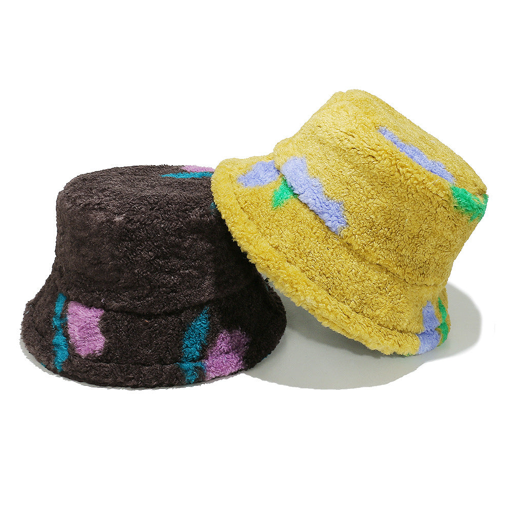 Cozy Floral Fleece Bucket Hat - Winter Warmth Additional Image 4