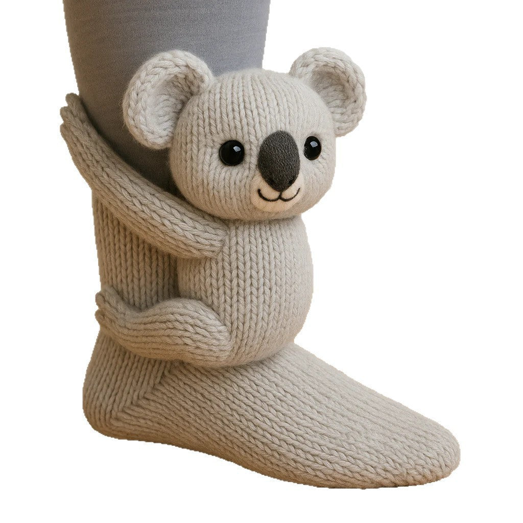 Cozy Critter Animal Socks - Fun & Comfy Footwear Additional Image 4