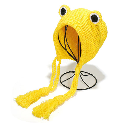 Cute Frog Earflap Beanie for Kids & Adults Additional Image 4